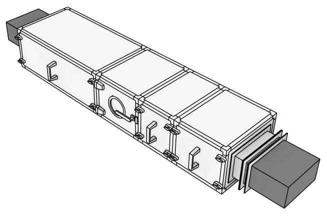 Установка приточная П5 VKM-P-400x200-GSF3H3VsNG-L-SV